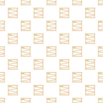 Wooden marble run toy pattern design background イラスト素材