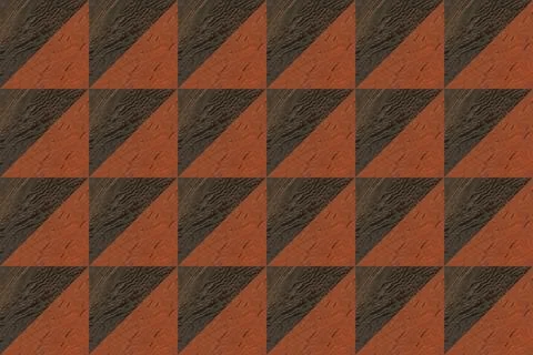 Wooden marquetry patterns created from the combination of wenge and walnut woods Illustrazione stock