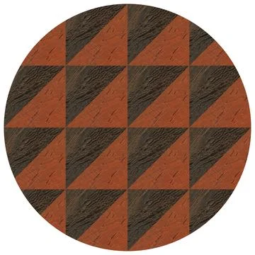 Wooden marquetry patterns created from the combination of wenge and walnut woods Illustrazione stock