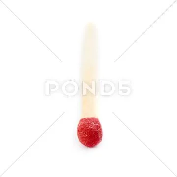 Wooden match isolated over the white background Stock Photos