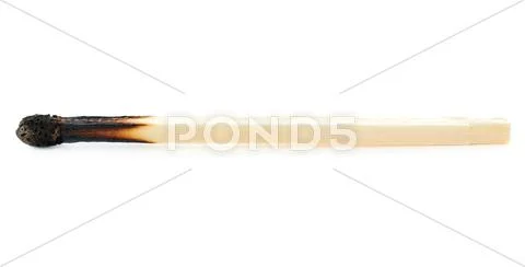 Wooden match isolated over the white background Stock Photos