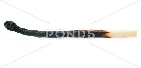 Wooden match isolated over the white background Stock Photos