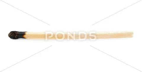 Wooden match isolated over the white background Stock Photos