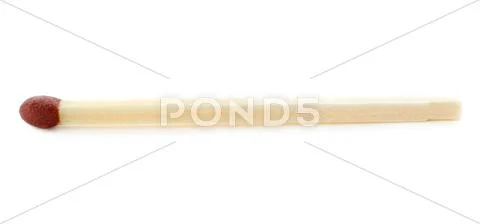 Wooden match isolated over the white background Stock Photos