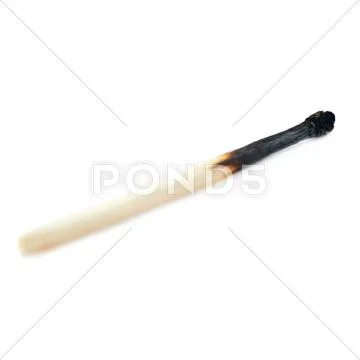 Wooden match isolated over the white background Stock Photos