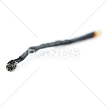Wooden match isolated over the white background Stock Photos