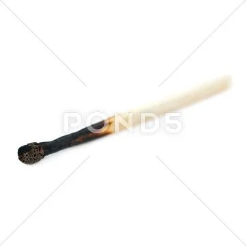 Wooden match isolated over the white background Stock Photos