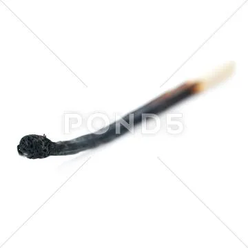 Wooden match isolated over the white background Stock Photos