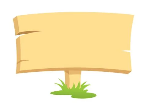 Wooden message Stock Illustration