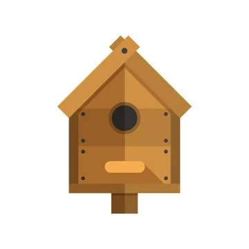 Wooden Nesting Box Icon Stock Illustration