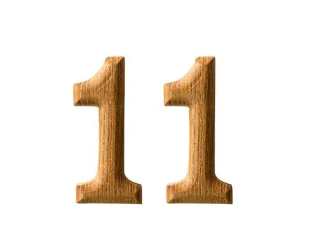Wooden numeric Stock Illustration