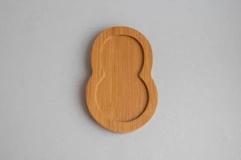Wooden numeric with shadow isolated on white background, number eight,8 스톡 사진