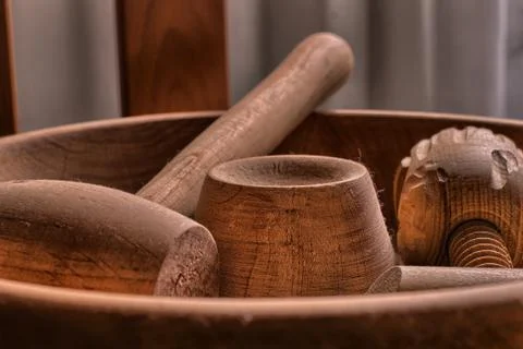 Wooden nutcracker Stock Photos