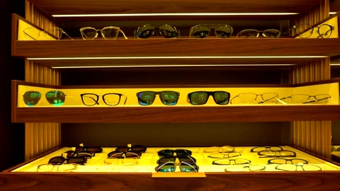 Wooden optical store Stock Footage 236891999