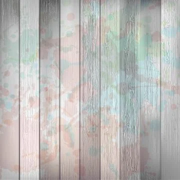 Wooden with paint splashes template. plus EPS10 Stock Illustration