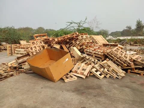 Wooden Pallets Stock Photos