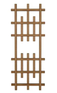 Wooden panel - 3D render Illustrazione stock