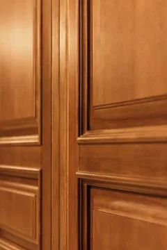 Wooden panel close up Stock Photos