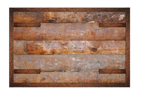 Wooden panel with forgings Stock Illustration