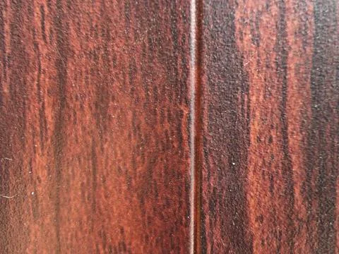Wooden Panel with Grain Patterns and Central Groove Stock Photos