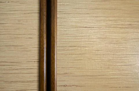 Wooden panel with horizontal grain pattern Stock Photos