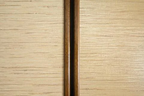 Wooden panel with horizontal grain pattern Stock Photos