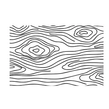 Wooden panel texture. Vector illustration isolated on white. Stock Illustration