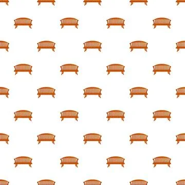 Wooden park bench pattern wallpaper for backgrounds Ilustração Stock