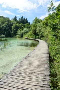 Wooden path Foto stock