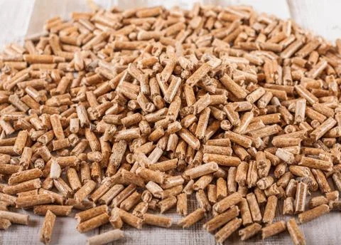 Wooden pellets Stock Photos