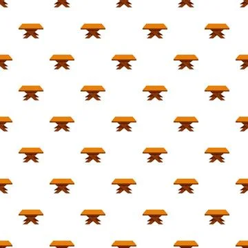 Wooden picnic table repeating pattern background Stock Illustration
