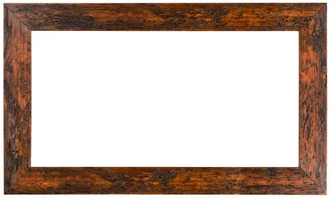 Wooden Picture Frame Cutout Stock Photos