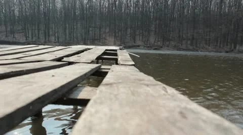 Wooden pier Stock Footage 10885245