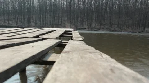 Wooden pier Stock Footage 10885246