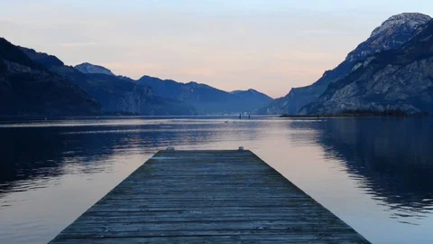 Wooden pier. Stock Footage 79529360