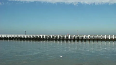 Wooden pier Stock Footage 136947344