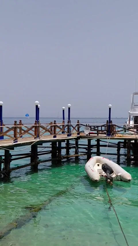 Wooden pier Video stock 336299727