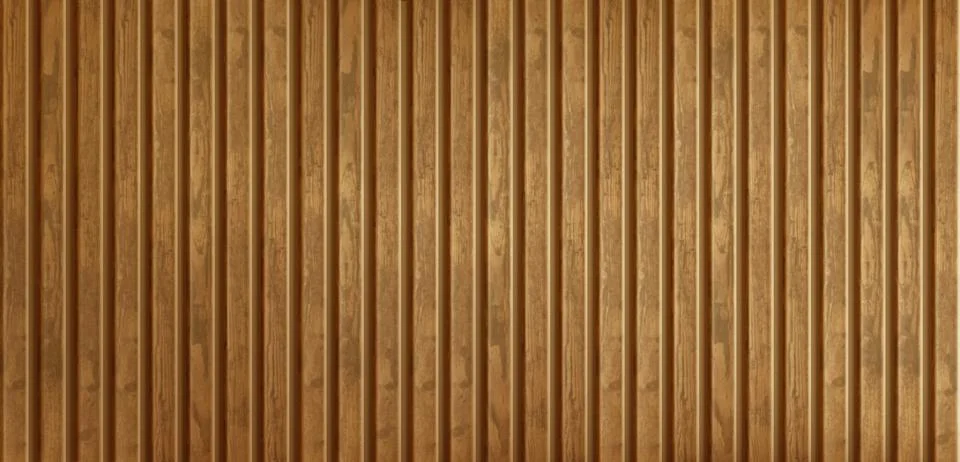 Wooden planks pattern seamless vertical wall panel Stock Illustration