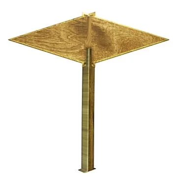 Wooden pointer directions Stock Illustration