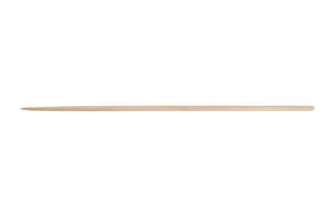Wooden pointer isolated on white background. Long thin stick for presentation Stock Photos