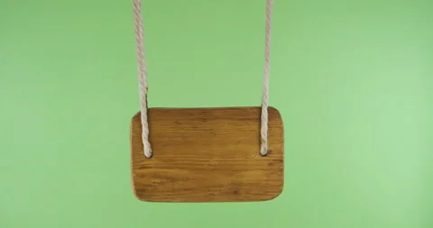 Wooden pointer sways in the wind. Isolated on a green screen 스톡 동영상 153330078