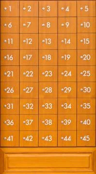 Wooden post boxes Illustrazione stock