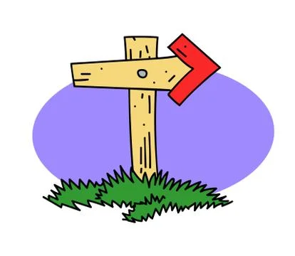 Wooden post Stock Illustration