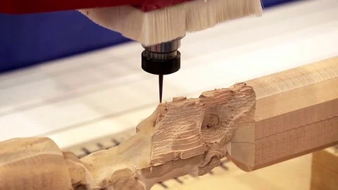 Wooden processing machine Stock Footage 72287472