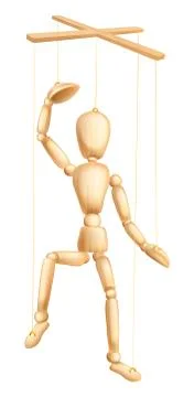 Wooden puppet Stock Illustration