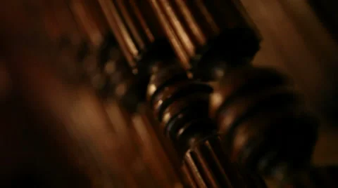 Wooden Railing Stock Footage 40807116