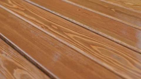 Wooden rectangular bars for construction. Eco-friendly material for building Stock Footage 219954660