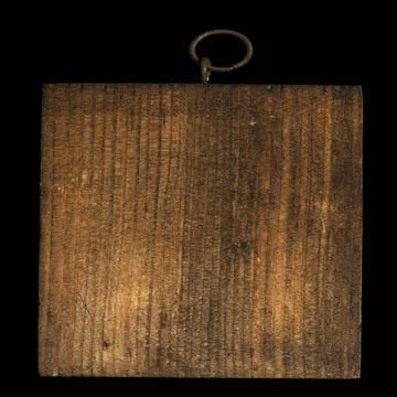 Wooden rectangular piece Wooden rectangular piece. Black isolated ,model r... Stock Photos