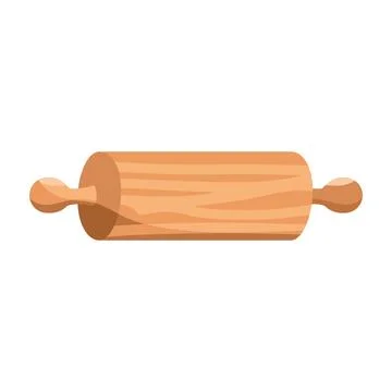 Wooden roller design Stock Illustration