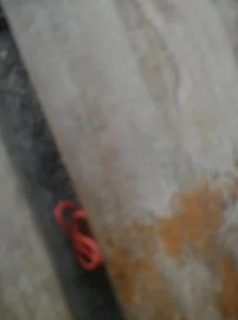 Wooden rough wallpaper with different elements and dark illumination Foto stock